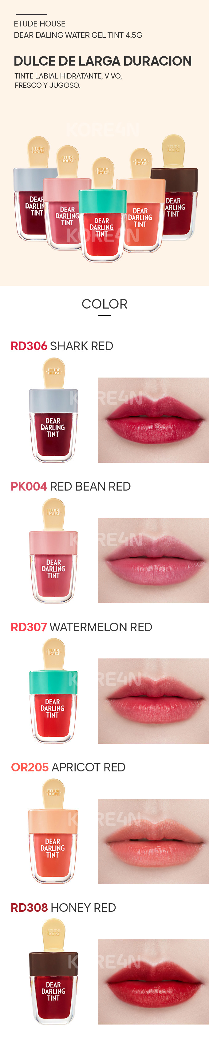 Dear Darling Water Gel Tint Ice Cream