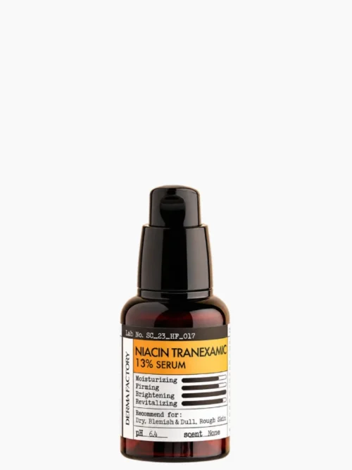 DERMA FACTORY Niacinamide 20% Serum, sérum facial coreano con niacinamida.