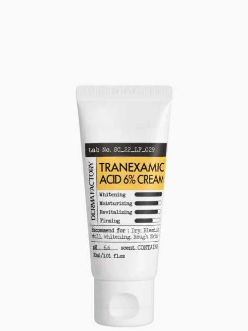 DERMA FACTORY Tranexamic Acid 6% Cream 30 ml, crema facial coreana para tono desigual. Copiar